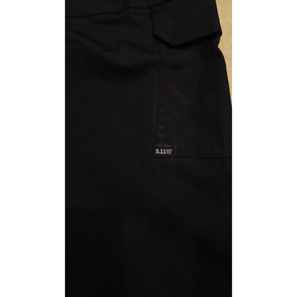 5.11 Tactical Women's Black Straight-Leg Cargo Pants - Picture 7 of 11